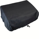 Universal Flat Top Griddle Cover Black, Drawstring Secure Fit Outdoor BBQ Griddle Dust Protector, UV & Weather Resistant, 57 x 48 x 23 cm