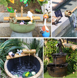 Solar‑Powered Bird Bath Fountain Pump, 6 Spray Nozzles, 3 m Long Power Cord, 11CM Solar Panel for Outdoor Pond & Garden Decoration In Australia - Darrahopens