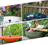 Solar‑Powered Bird Bath Fountain Pump, 6 Spray Nozzles, 3 m Long Power Cord, 11CM Solar Panel for Outdoor Pond & Garden Decoration In Australia - Darrahopens