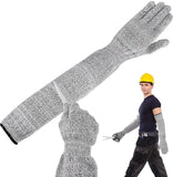 Women's Garden Gloves, Long Garden Gloves, Garden Tools, Level 5 Cut, Breathable Garden Gloves, Resistant Gloves for Gardening, 50CM, Grey In Australia - Darrahopens