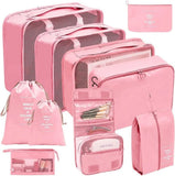 8 Pieces Travel Organizer Storage Bags, Packing Cubes Suitcase, Clothing Storage, Airtight Moisture, Proof, Black In Australia - Darrahopens