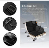 8 Pieces Travel Organizer Storage Bags, Packing Cubes Suitcase, Clothing Storage, Airtight Moisture, Proof, Black In Australia - Darrahopens
