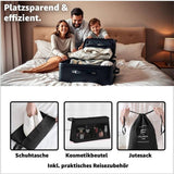 8 Pieces Travel Organizer Storage Bags, Packing Cubes Suitcase, Clothing Storage, Airtight Moisture, Proof, Black In Australia - Darrahopens