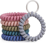 6 Pieces Stretchable Keychain, Spring Flexible Spiral Wrist Coils Wrist Key Holder Keychain, for Sauna Gym Pool ID Badge and Outdoor Sports In Australia - Darrahopens