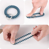 6 Pieces Stretchable Keychain, Spring Flexible Spiral Wrist Coils Wrist Key Holder Keychain, for Sauna Gym Pool ID Badge and Outdoor Sports In Australia - Darrahopens