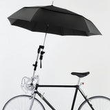 Bicycle Umbrella, Foldable offset umbrella, Double umbrella, for sunny or rainy days, With umbrella holder, for bicycles, Black In Australia - Darrahopens
