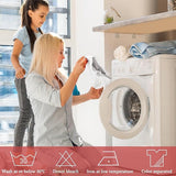 Plus Size Waterproof Apron with Two Pockets and Adjustable Neck Strap for Cooking, Grilling and Working, White, 97 x 88 cm