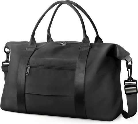 Small Sports Bag, Girl's Sports Bag, Waterproof Weekend Bag for Women, Men's Sports Bag, Overnight Bag with Shopping Bag, 55 x 18 x 27 cm In Australia - Darrahopens