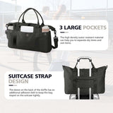 Small Sports Bag, Girl's Sports Bag, Waterproof Weekend Bag for Women, Men's Sports Bag, Overnight Bag with Shopping Bag, 55 x 18 x 27 cm In Australia - Darrahopens