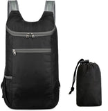 Foldable Waterproof Backpack for Women, Lightweight Daypack for Camping, Hiking, Travel and Everyday Outdoor Adventures, Black