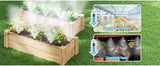 Garden Irrigation System, 19 FT 6 m, 6 Brass Mist Nozzles, Brass Adapter 3, 4", Outdoor Misting Watering System for Patio, Backyard, Greenhouse