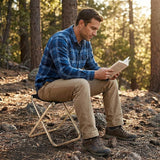1 Piece Portable Folding Chair, Compact Camping and Fishing Stool for Hiking, Outdoor Events and Travel, Rose Gold, 22 x 24 x 28 cm In Australia - Darrahopens