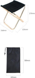 1 Piece Portable Folding Chair, Compact Camping and Fishing Stool for Hiking, Outdoor Events and Travel, Rose Gold, 22 x 24 x 28 cm