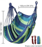 Hammock chair, outdoor hanging chair without stand, Swing chair, Extra large, Maximum 136 kg, Thick canvas hammock for student rooms, 130x100 cm