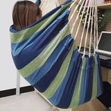 Hammock chair, outdoor hanging chair without stand, Swing chair, Extra large, Maximum 136 kg, Thick canvas hammock for student rooms, 130x100 cm