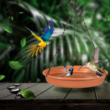 bird drinking bowl, outdoor bird baths, Hanging bird bath, 24CM, for Attracting and Watching Small Wild Birds from Your Window at Home