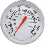 Stainless Steel Analogue BBQ Grill Thermometer with 5 cm Dial and 4 cm Probe for Smokers, Grills and Outdoor Cooking, Silver In Australia - Darrahopens