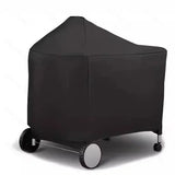 Waterproof Grill Cover with Velcro Straps Compatible with Weber Performer Premium and Deluxe 22 Inch Charcoal Grills, 124 x 65 x 101 cm