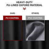Waterproof Grill Cover with Velcro Straps Compatible with Weber Performer Premium and Deluxe 22 Inch Charcoal Grills, 124 x 65 x 101 cm