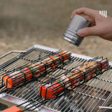 Large BBQ Grill Basket with Wooden Handle and Locking Wire Cage for Meat, Fish and Vegetables, Camping and Outdoor Charcoal Grilling, Black In Australia - Darrahopens