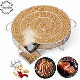 Stainless Steel Cold Smoke Generator Maze with Cleaning Brush for Meat, Fish, Cheese and BBQ Smokers, Silver, 20 x 18 x 5 cm In Australia - Darrahopens