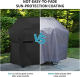 BBQ Grill Cover 600D Oxford Waterproof UV Dust Resistant for Outdoor Charcoal and Camping Grills Black 147 x 61 x 122 cm