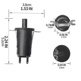 Replacement Door Switch with Screws for Masterbuilt Gravity Series 560, 800, 1050 and XL Digital Charcoal Grill Smokers, Black