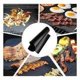 6 Pack BBQ Grill Mats Non-Stick Reusable PTFE Cooking Sheets for Gas Charcoal and Electric Grills 40 x 33 cm In Australia - Darrahopens