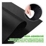 6 Pack BBQ Grill Mats Non-Stick Reusable PTFE Cooking Sheets for Gas Charcoal and Electric Grills 40 x 33 cm