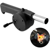 BBQ Grill Fan Hand Crank Charcoal Fire Blower Plastic Body Metal Air Outlet for Outdoor Grilling Camping Fireplace In Australia - Darrahopens