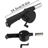 BBQ Grill Fan Hand Crank Charcoal Fire Blower Plastic Body Metal Air Outlet for Outdoor Grilling Camping Fireplace In Australia - Darrahopens