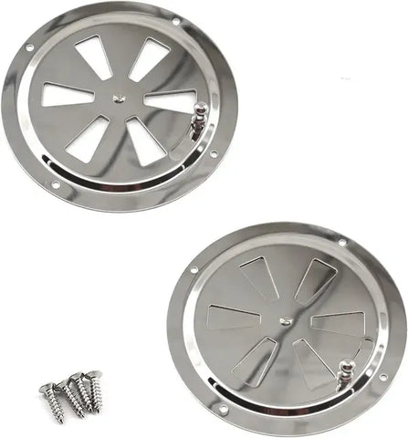 2 Pack BBQ Smoker Vent Covers, Adjustable Stainless Steel Air Vents Replacement Kit for Grills Ovens and Stoves, 12.5 cm In Australia - Darrahopens
