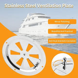 2 Pack BBQ Smoker Vent Covers, Adjustable Stainless Steel Air Vents Replacement Kit for Grills Ovens and Stoves, 12.5 cm
