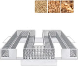 Cold Smoke Generator Stainless Steel Mesh Smoker Tray for BBQ Grills and Smokers, Silver 15 x 15 x 4 cm
