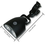 Grill Light With 360 Degree Rotation, Heat Resistant LED Clip On BBQ Light for Grilling, Camping and Outdoor Use, Black