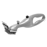Steam BBQ Grill Cleaning Brush with Stainless Steel Bristles and Scraper for Charcoal Grills, Chemical-Free Cleaning Tool, Grey, 37 cm In Australia - Darrahopens