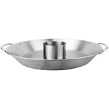 Stainless Steel Turkey Roaster Pan with Handles for Outdoor BBQ Picnic and Home Grilling Silver 35 x 4 cm