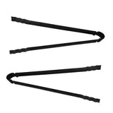 2 Pack Charcoal Tongs Iron Metal Handle Multipurpose Food Clamps for Outdoor Grilling Camping Picnic Fireplace