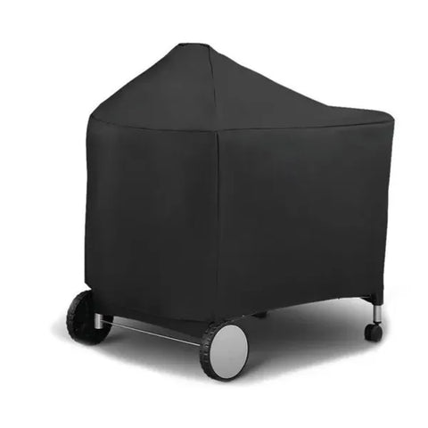 Waterproof Charcoal Grill Cover UV Resistant Weatherproof Protection for Outdoor Camping Black 124 x 65 x 101 cm