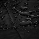 Waterproof Charcoal Grill Cover UV Resistant Weatherproof Protection for Outdoor Camping Black 124 x 65 x 101 cm