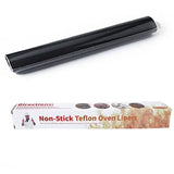 3 Pack Grill Mats Non-Stick Reusable PTFE Fiberglass BBQ Mats for Gas and Charcoal Grills Black 50 x 40 cm