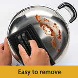 3 Pack Grill Cleaning Brush Set, Deep Cleaning PP Bristle Scrubber With Handle for Gas, Charcoal and Electric Grills, Black