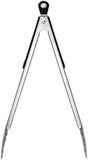 2 Pack 430 Stainless Steel Locking Kitchen Tongs with Silicone Grip for BBQ Cooking, Serving and Outdoor Grilling, 36 cm