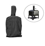 Pizza Oven Cover Waterproof Polyester Protective Cover for Outdoor Wood Fired and Charcoal Pizza Ovens Black 170 x 65 x 55 cm