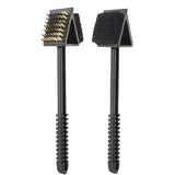 2 Pack Grill Brush and Scraper Set, Lightweight Double Sided 3-in-1 Plastic BBQ Cleaning Brush for Gas and Charcoal Grills In Australia - Darrahopens