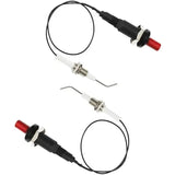 3 Pack Universal Piezo Ignition Kits with Ceramic Electrodes and Wires for Gas Grills, Stoves and Fireplaces, Black and White, 30 cm In Australia - Darrahopens