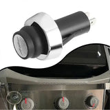 Grill Igniter Button Switch Replacement for Weber GS4 Genesis II and Spirit II E310, Ignition Knob, Black Silver