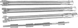 4 Piece Stainless Steel Gas Grill Burner Tube Set with 3 Burners and Crossover Tube for Weber Spirit 300 Series, 46 cm, Silver