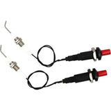 2 Pack Universal BBQ Grill Igniter Kit With Ceramic Spark Plug Cable Push Button for Propane and Natural Gas Grills
