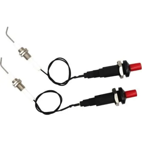 2 Pack Universal BBQ Grill Igniter Kit With Ceramic Spark Plug Cable Push Button for Propane and Natural Gas Grills